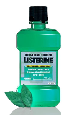 Listerine Igiene Orale Colluttorio Denti e Gengive Menta Forte 500 ml - MAX 3 PZ
