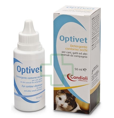 Candioli Linea Animali Domestici Optivet Detergente Oculare Cani Gatti 50 ml