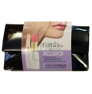 EuPhidra Linea Make-Up Base Labbra Accordi Rossetto RZ29 + RZ15 + Pochette Nera