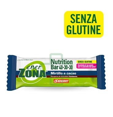 EnerZona Linea Nutrition Bar Dieta a ZONA 1 Barretta Mirtillo e Cacao 40-30-30