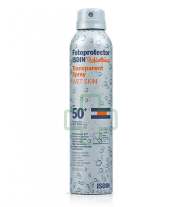 ISDIN Linea Solare SPF50+ Fotoprotector Transparent Spray Pediatrics Wet Skin