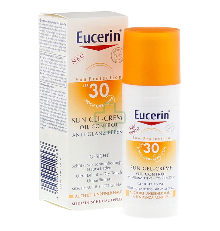 Eucerin Linea Sun SPF30 Oil Control Gel Effetto Asciutto Pelle Grassa 100 ml