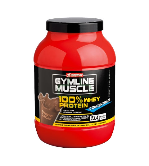 Enervit Sport Linea Gymline Muscle 100% Whey Protein C. Vaniglia 700g + Telo