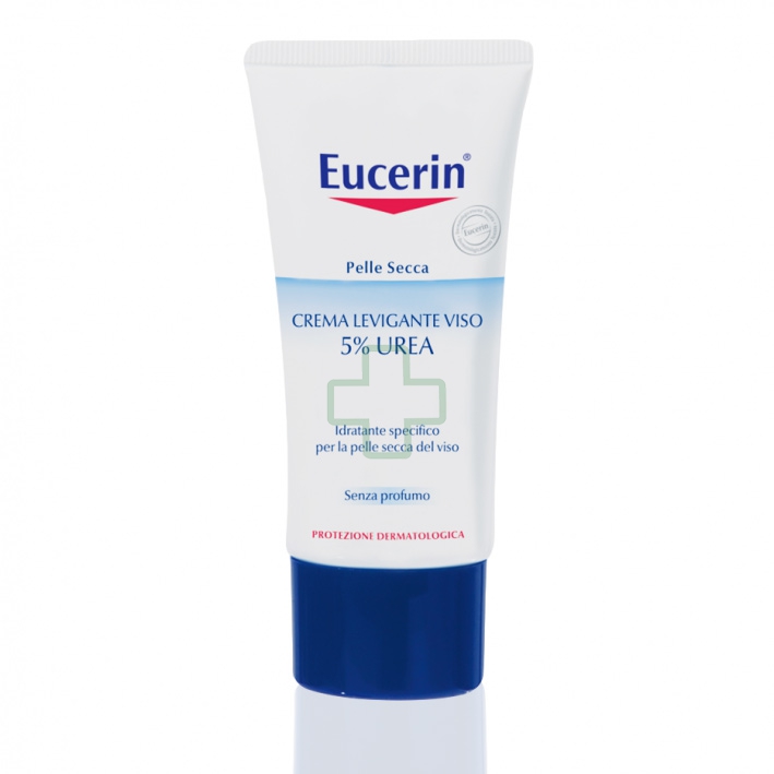 Eucerin Linea Urea 5% Crema Levigante Viso Pelle Secca senza Profumo 50 ml