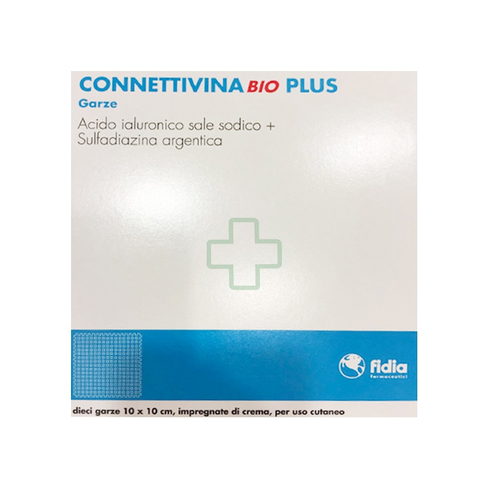 Fidia Linea Dispositivi Medici ConnettivinaBio Plus Trattamento Ferite 10 Garze
