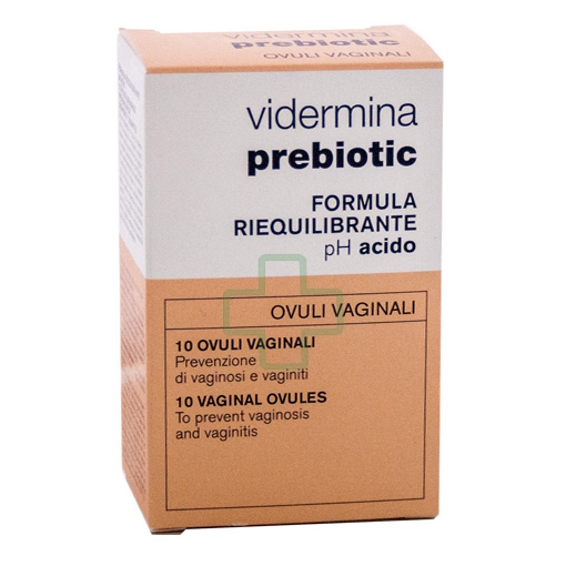 Vidermina Linea Dispositivi Medici Prebiotic 10 Ovuli Riequilibranti Provitamina