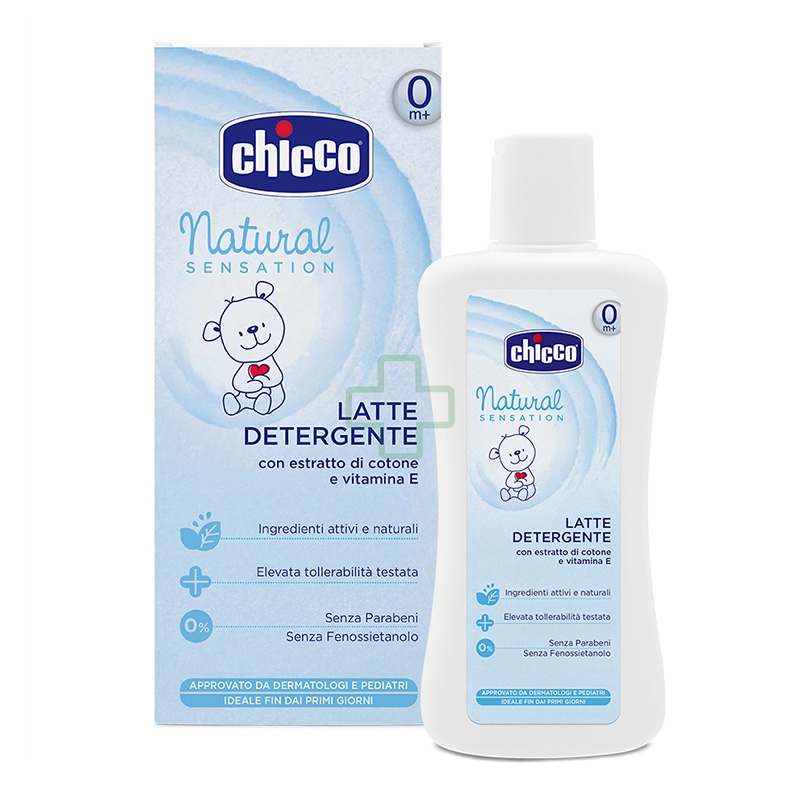 Chicco Linea Cura Bambini Natural Sensation Latte Detergente Delicato 200 ml