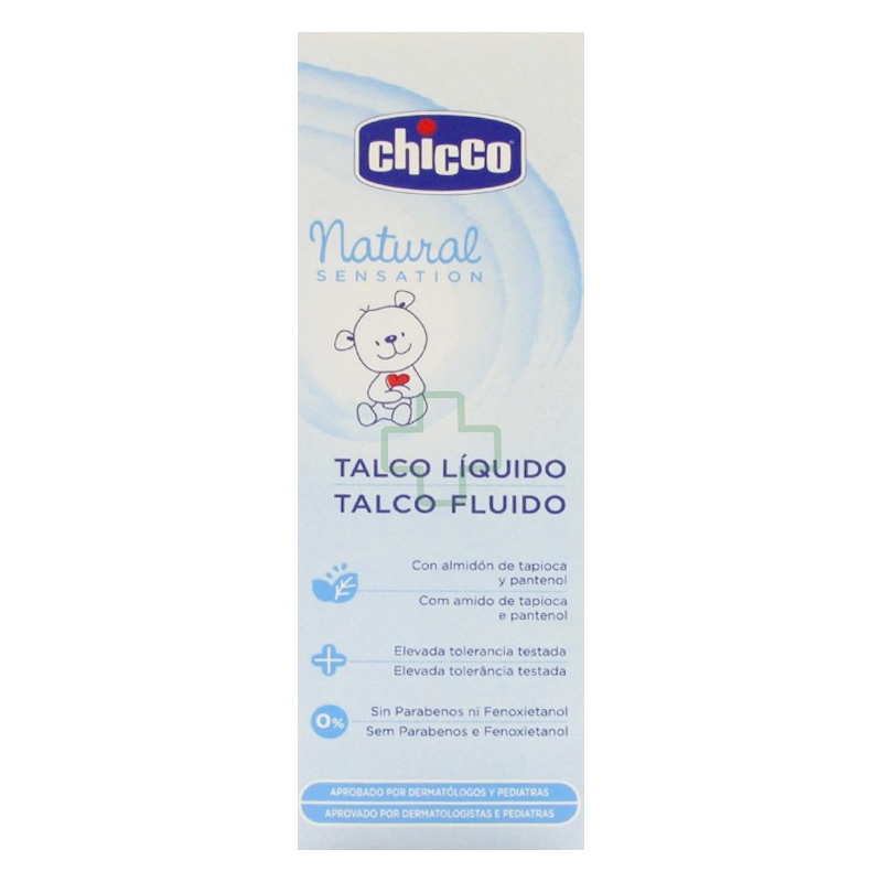 Chicco Linea Cura Bambini Natural Sensation Talco Fluido Delicato 100 ml