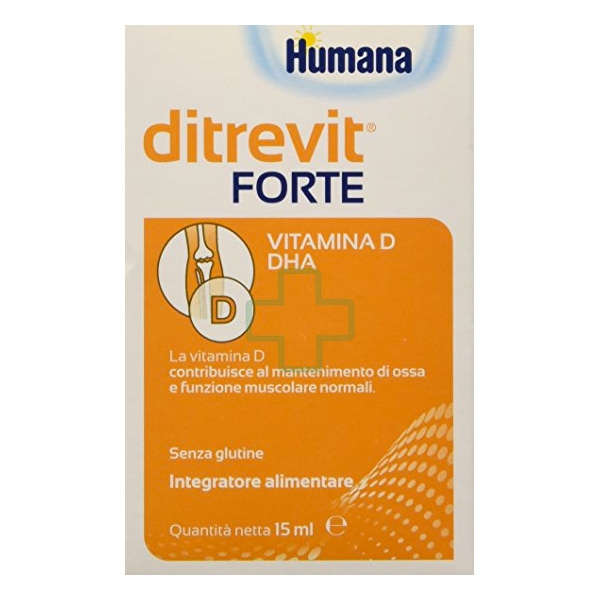 Humana Linea Apparato Osseo Ditrevit Forte Integratore Alimentare Gocce 15 ml