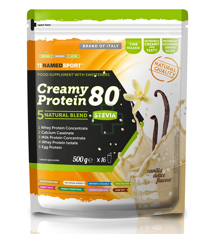 Named Sport Linea Integrazione Sportiva Creamy Protein 80 Vanilla Delice 500 g