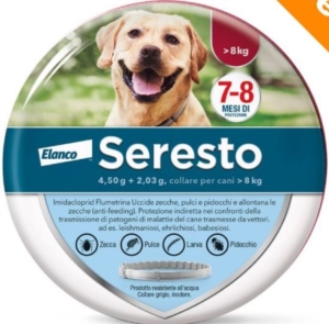 Elanco Seresto 4.50g+2.03g,collare per cani oltre 8kg