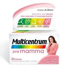 Multicentrum Linea Gravidanza Pre-Mamma Integratore Alimentare 30 compresse