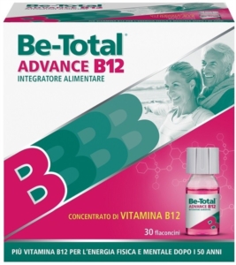 Betotal Linea Vitamine e Minerali Be-Total Advance B12 Integratore 30 Flaconcini