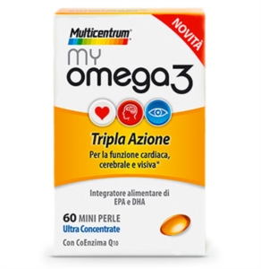 Multicentrum Linea Colesterolo Trigliceridi My Omega3 Integratore 60 Mini Perle