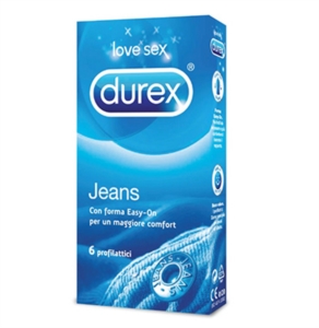 Durex Linea Classic Jeans Vestibilit Easy On Confezione con 6 Profilattici