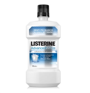 Listerine Linea Igiene Orale Quortidiana Advanced White Colluttorio 500 ml
