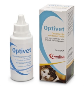 Candioli Linea Animali Domestici Optivet Detergente Oculare Cani Gatti 50 ml