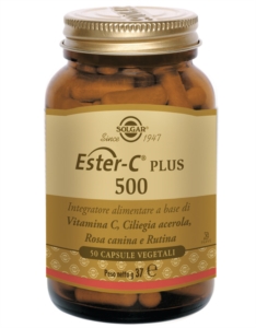 Solgar Linea Vitamine Minerali Ester-C Plus 500 Integratore 50 Capsule