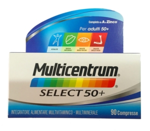 Multicentrum Linea Vitamine Minerali Select 50+ Integratore 50+Anni 90 Compresse