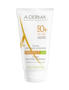 A-Derma Linea Solare Protect SPF50+ AD Crema Viso Protezione Altissima 40 ml