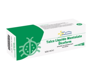Dicofarm Linea Dermatologica Talco Liquido Mentolato Protettivo Lenitivo 100 ml