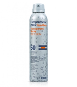 ISDIN Linea Solare SPF50+ Fotoprotector Transparent Spray Pediatrics Wet Skin