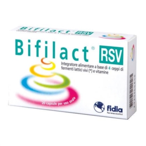 Fidia Linea Intestino Sano Bifilact RSV Integratore Fermenti Vitamina 30 Capsule