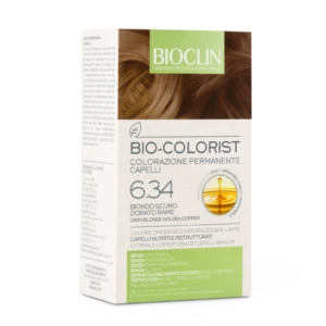 Bioclin Linea Colorazione Permanente Trattamento Capelli 6.34 Biondo Sc Dor Rame