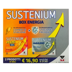 Menarini Linea Sustenium Box Energia Immuno + Plus Integratore Alimentare
