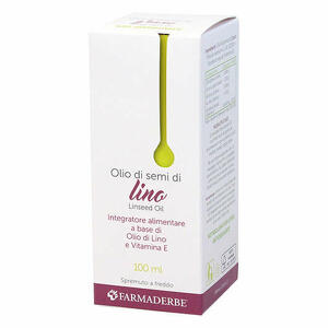 Farmaderbe - Olio alimentare lino semi 100 ml